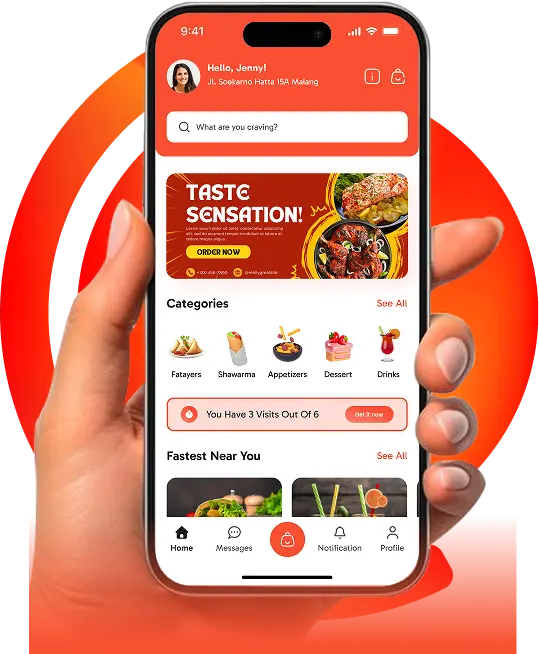 Shawarma Stop ordering experience on a mobile phone